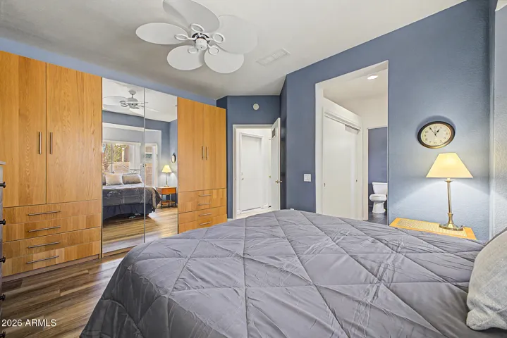 Primary bedroom oversized armoire included.