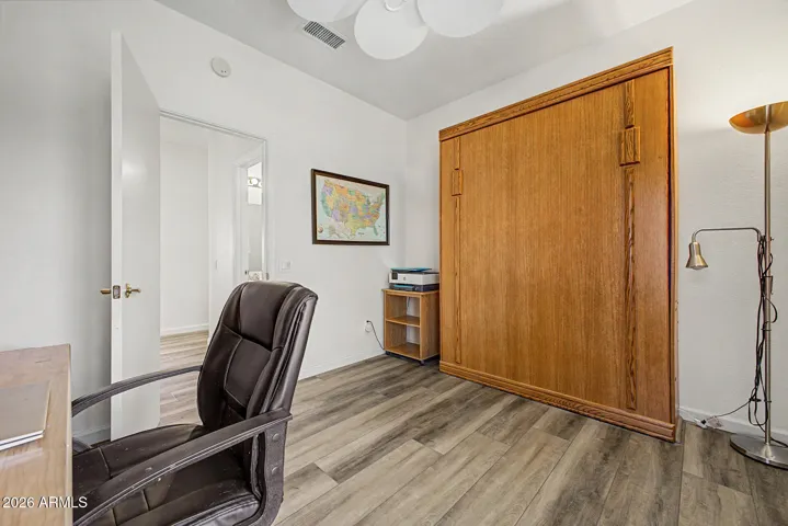 Second bedroom includes a queen size murphy bed.