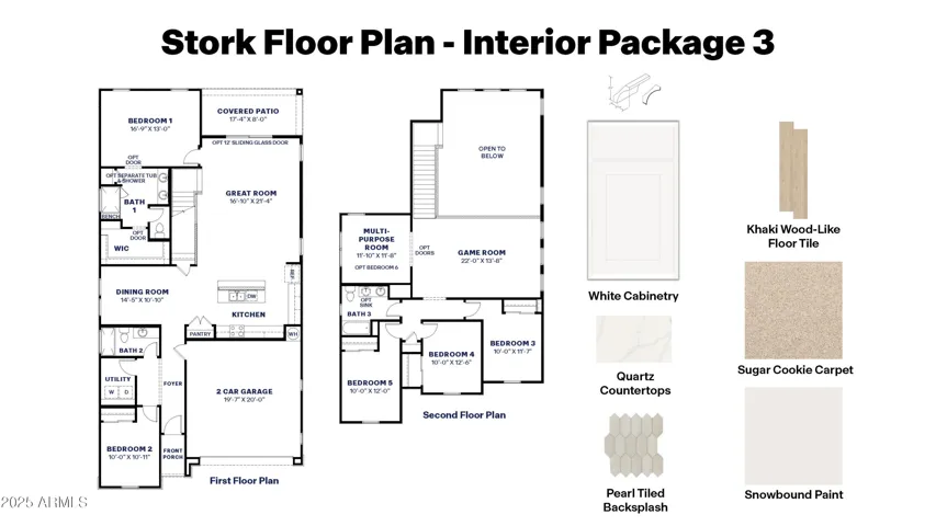 Floorplan and designer selected finish