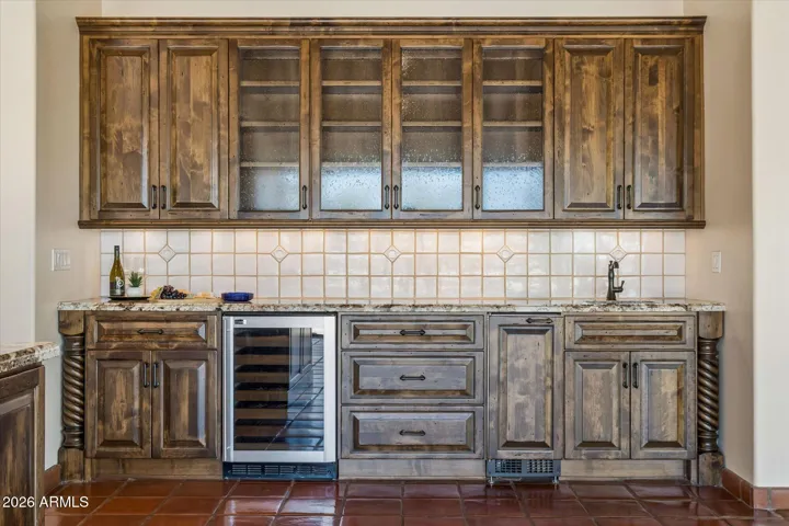 Wet Bar with Wine Captain & Ice Maker