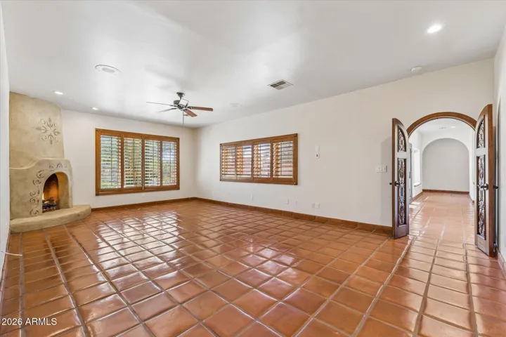 Spacious Primary Retreat with Kiva Fireplace