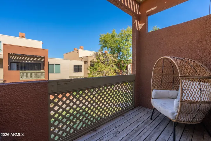 Private balcony