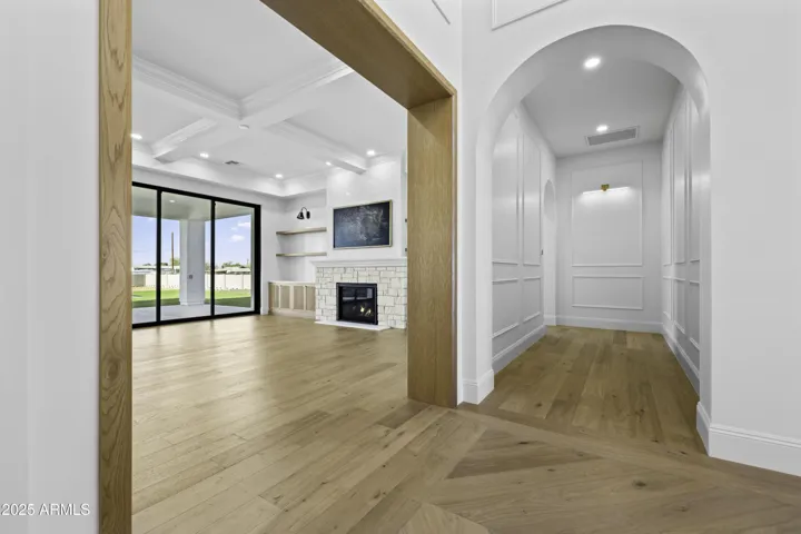 Encased Entry to the Living areas and Kitchen