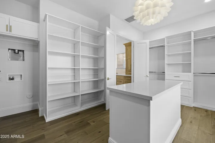 Stackable Washer and Dryer space in Primary Closet