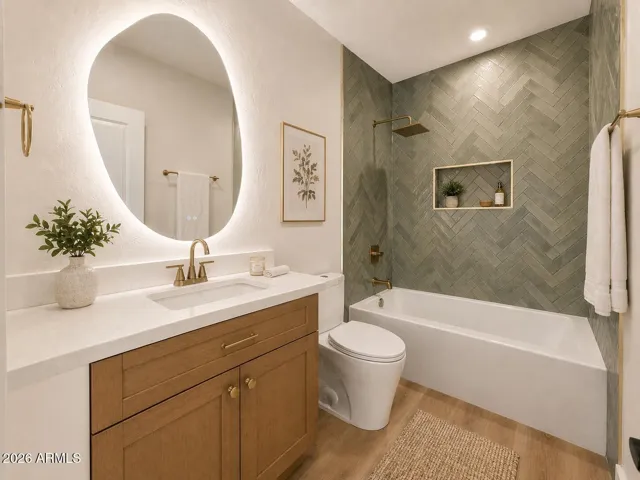 Guest Bath (Bath #2) Organic Modern
