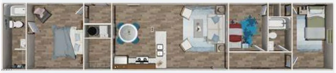 **2 bed available** Model Floor plan -Actual may vary