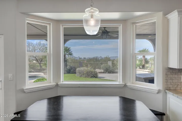 camelback view from kitchen