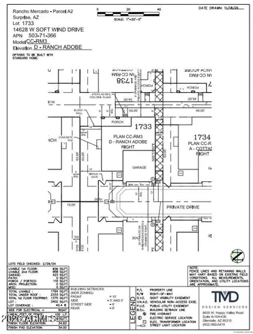 14628 W Soft Wind Drive Preliminary Plot Plan