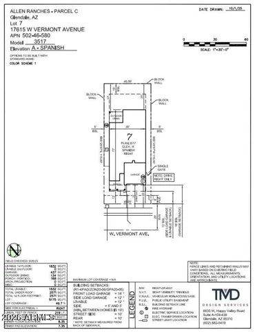 17615 W Vermont Avenue Preliminary Plot Plan