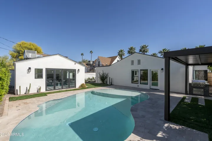 Backyard with Pool and Casita