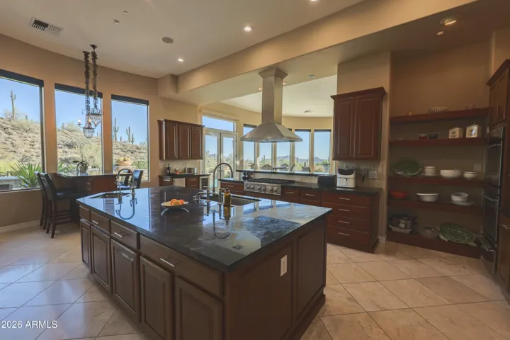 Kitchen Open to Views