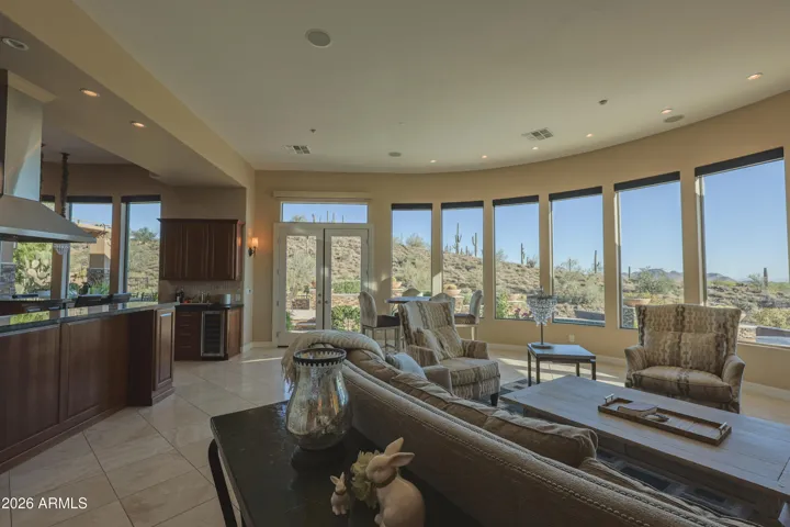 Great Room with Curved Panoramic Views!