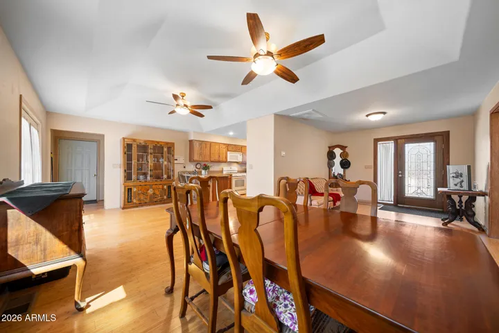 Dining room, foyer, kitchen