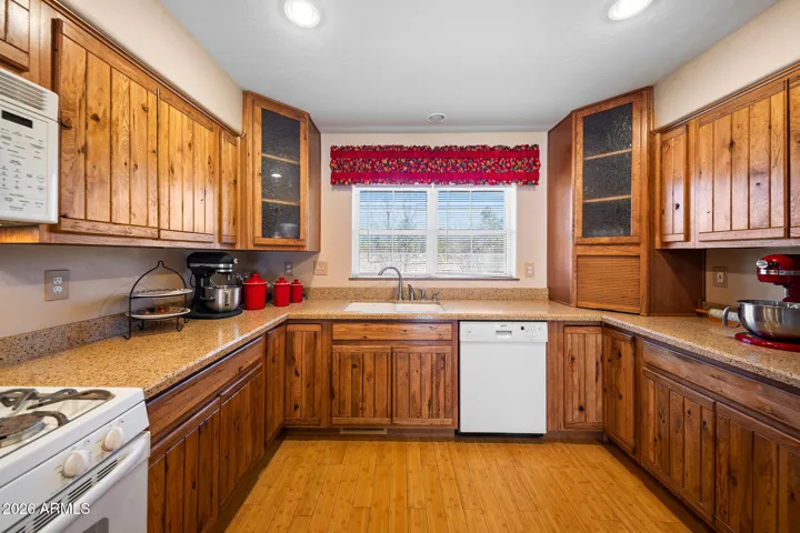 Custom knotty alder cabinets