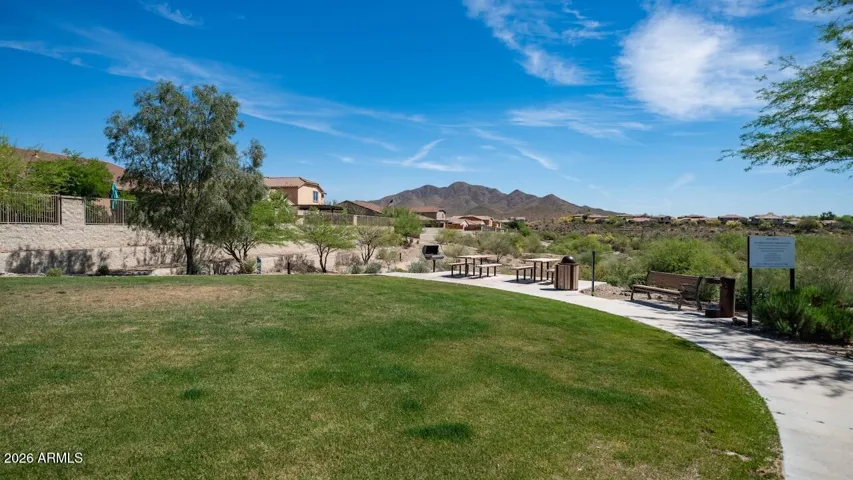 Walk across the street and have access to this park and walking/biking trails.