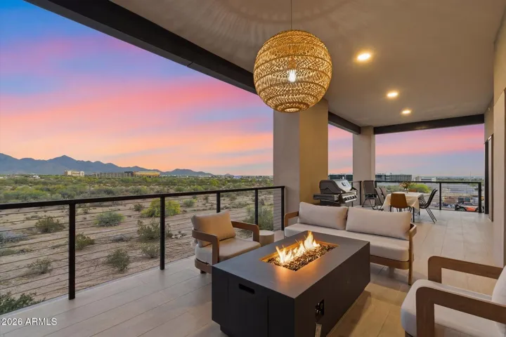 East and South facing patio for gorgeous views.