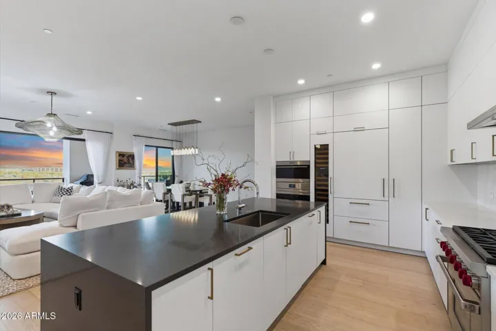 Floor to ceiling cabinets for plenty of storage