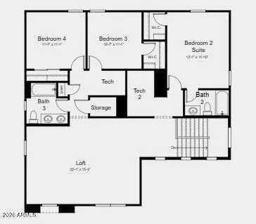 Additional Highlights Include: bedroom and full bath in place of flex room, garage service door, and paver front porch.