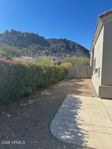 Mountain view from back patio looking North.
