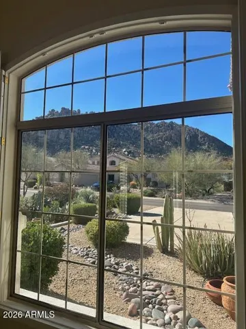 You are surrounded by beauty even from inside this home.