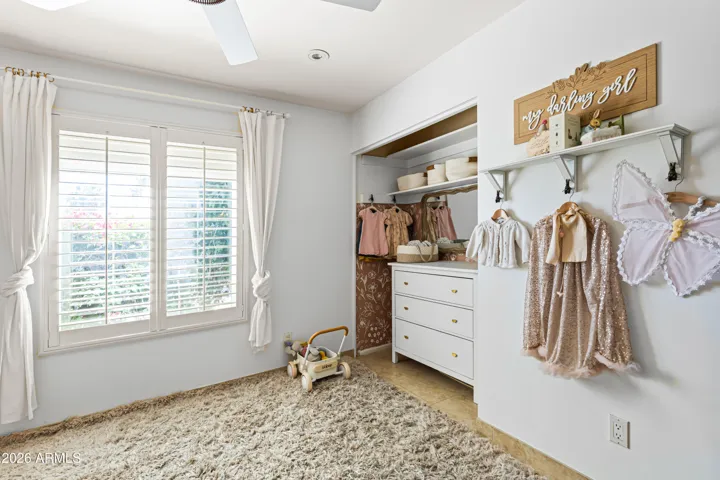 Every room has a beautiful look and feel. Wood shutters, new fans, low voltage lighting.