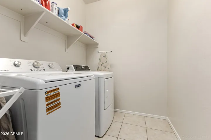 Washer and dryer included