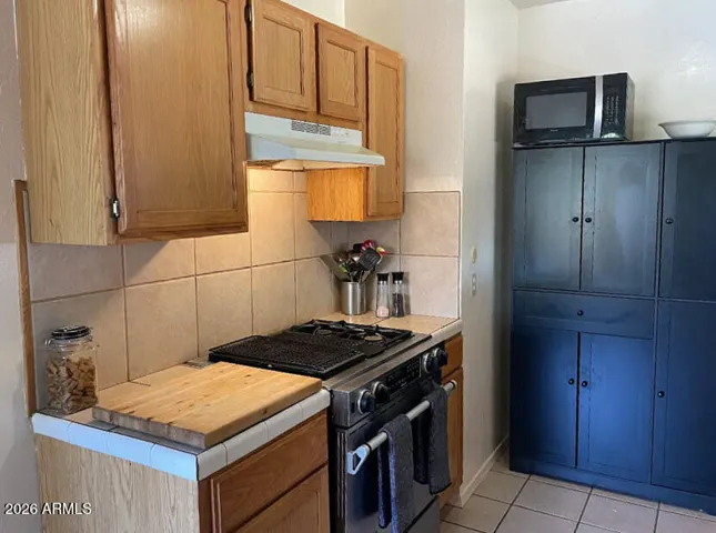 Freshly painted kitchen