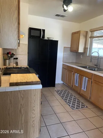 Freshly painted kitchen