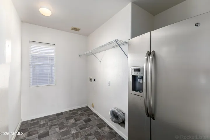 Roomy laundry room.