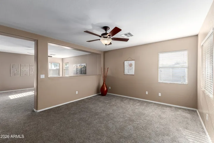 Lots os living space. Living Room opens to the Family Room.