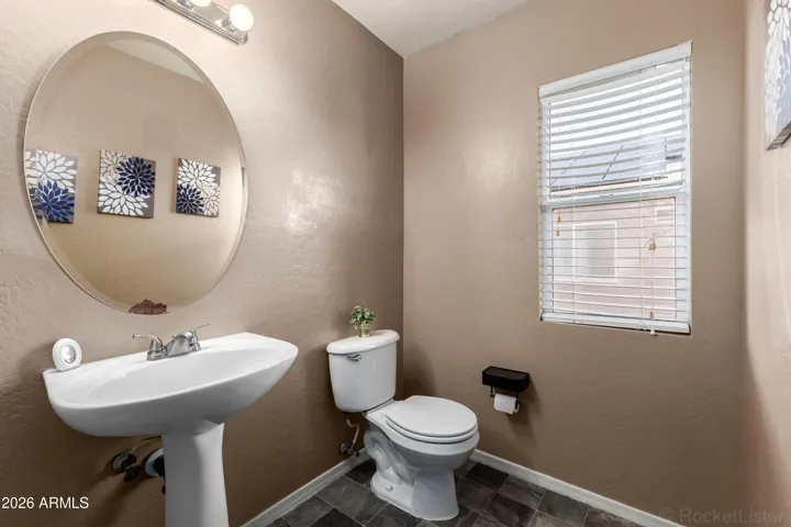 Large 1/2 bath downstairs.