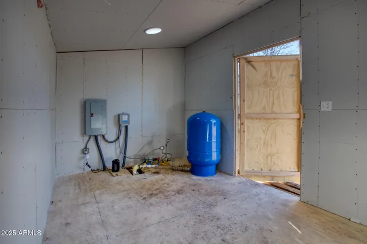 Custom Designed Well House/Storage Area Interior