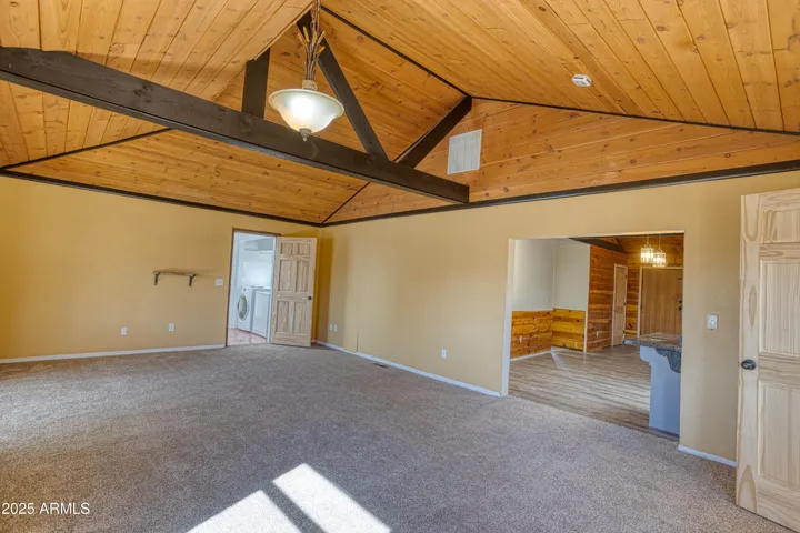 Beams For Days In This Beautiful Family Room