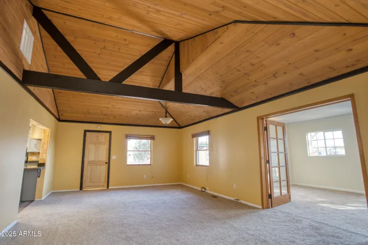 Beams For Days In This Beautiful Family Room