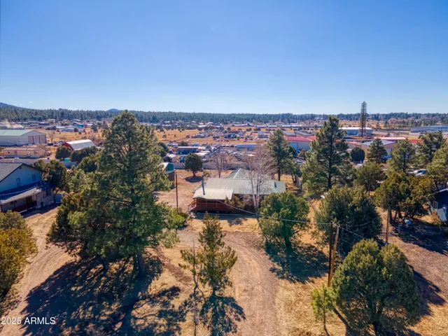 Aerial View Of The 1.14 Acre Property