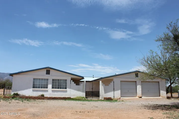 Garage and courtyard entry
