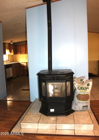 chase the chills w/this pellet stove