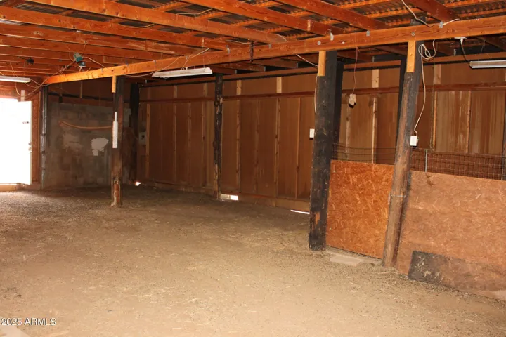 East side offers stall area and lights and water