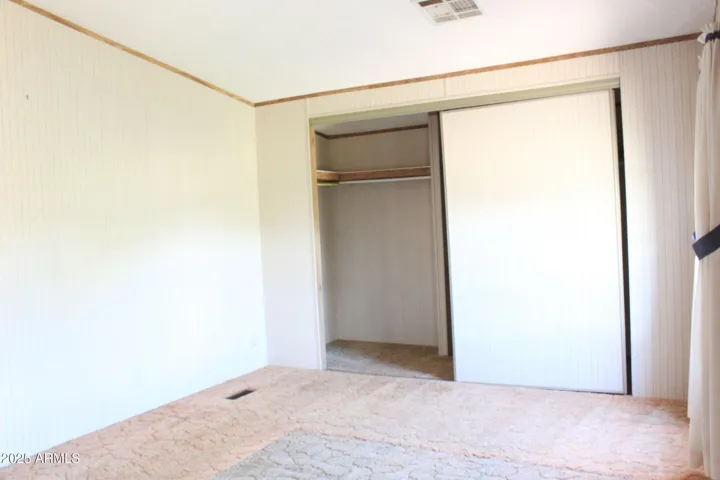 Double sliding doors in closet makes access a breeze