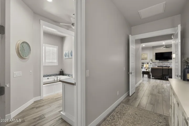 entry to primary suite bath