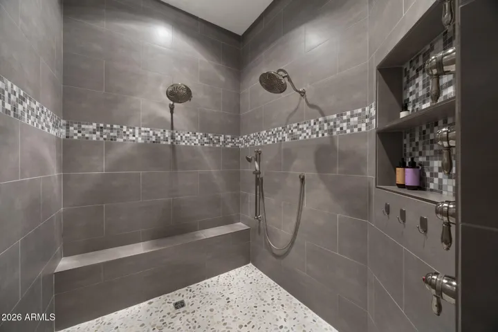primary suite walk in shower