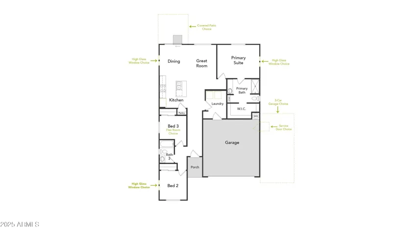 This is a Saguaro Floorplan. Options and upgrades may vary.