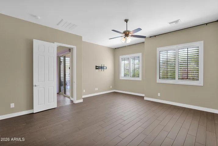 Primary Bedroom facing door to Living Room