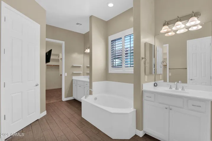 Primary Bathroom facing Walk-in Closet #1