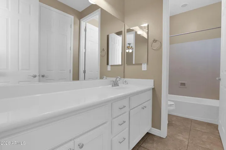 Jack-N-Jill Bathroom between Bedroom #1 & Bedroom #2