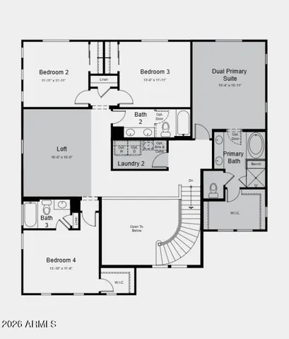 Additional Highlights Include: dual laundry rooms, dual primary suites, super shower at primary bath, 6th bedroom and 5th full bathroom, 8' doors, tankless water heater, upgraded ceiling insulation, comfort height, soft-close cabinets and drawers with dovetail, and electric vehicle prewire.