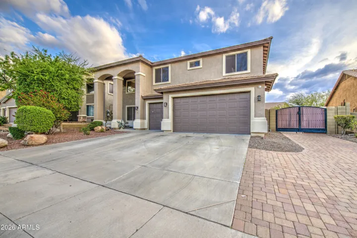 Front of the house with Custom RV Gate