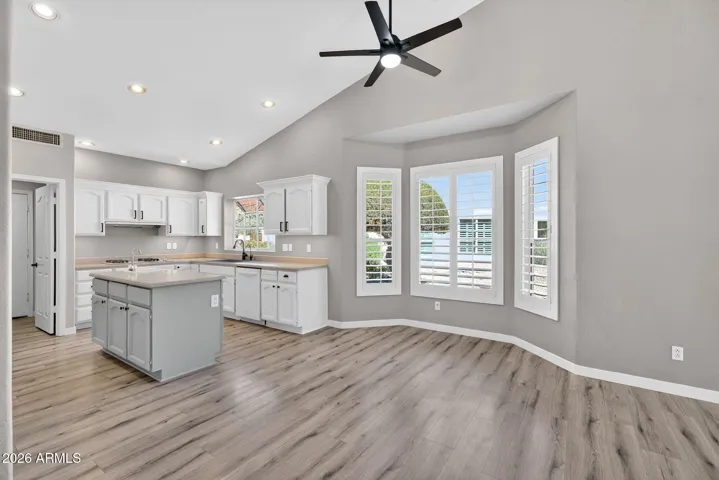 Open Living and Kitchen Area
