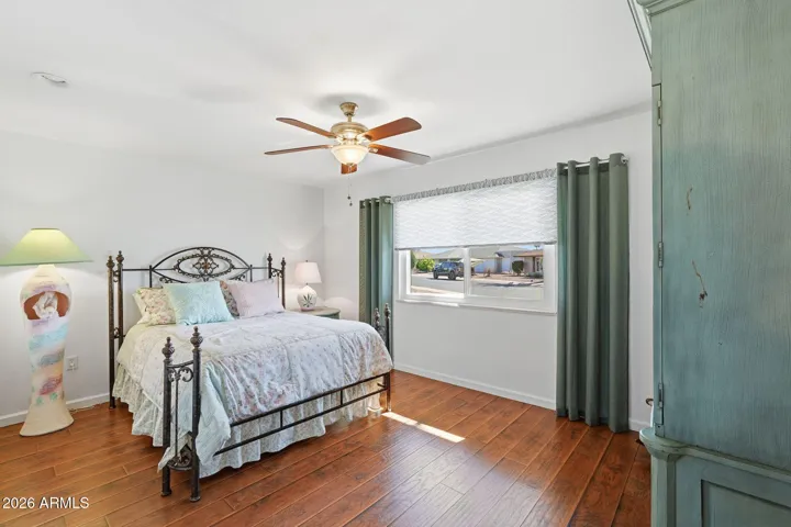 Floor plan offers 2 primary bedrooms with their own updated bathrooms!