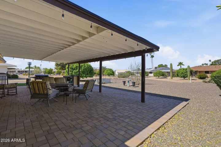 Backyard patio